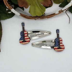 Guitar Barrette "American Flag"